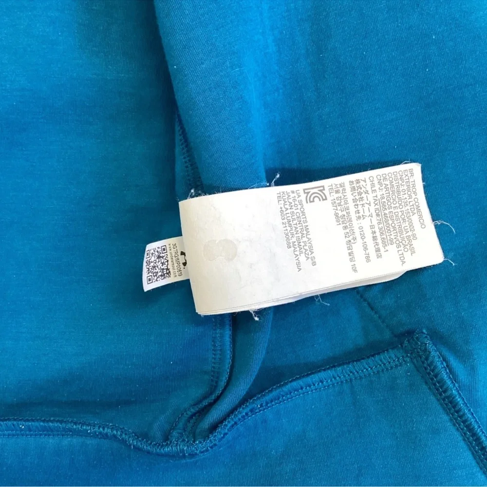 Under Armour Full-Zip Hoodie Jacket Blue Black Men’s Size Large Athletic Outdoor - Picture 8 of 8